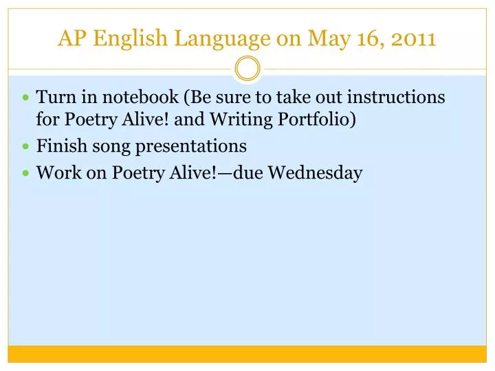 ap english language on may 16 2011