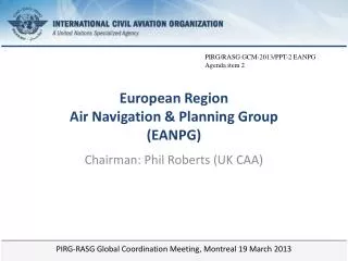 European Region Air Navigation &amp; Planning Group (EANPG)