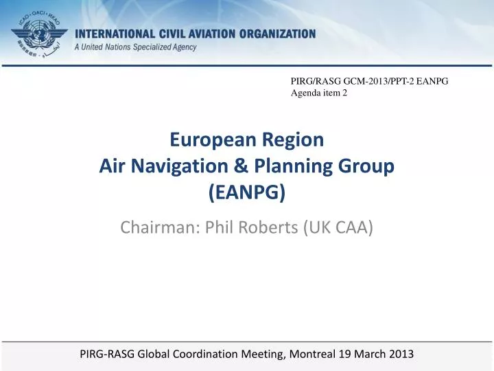 european region air navigation planning group eanpg