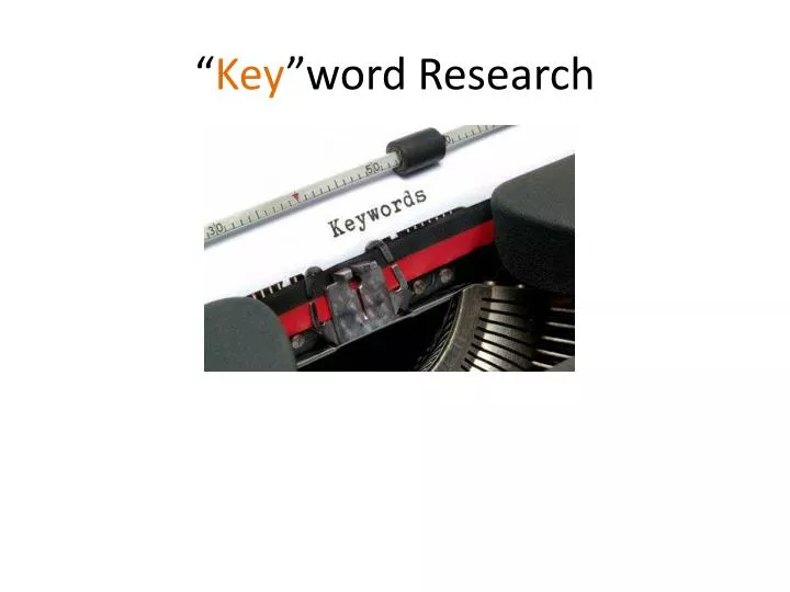 key word research
