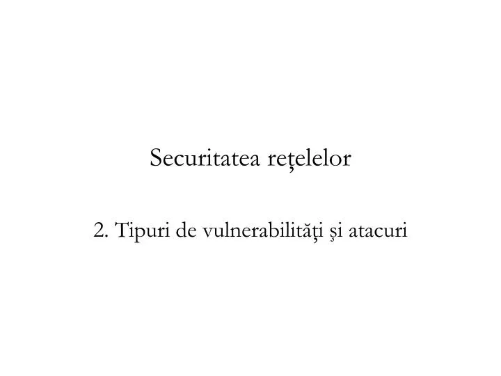 securitatea re elelor