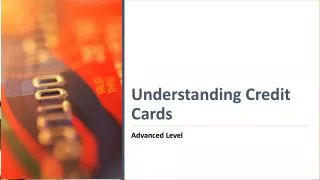 Understanding Credit Cards