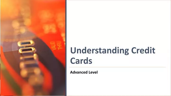 understanding credit cards