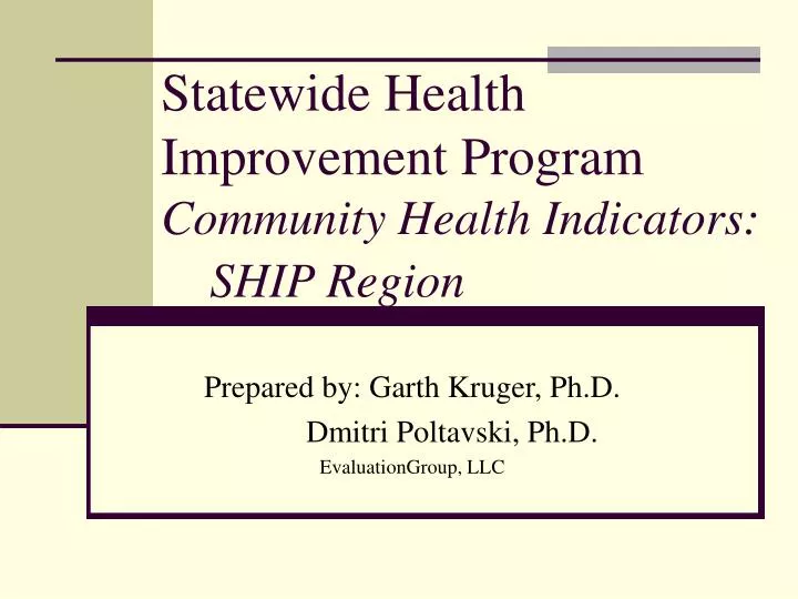 statewide health improvement program community health indicators ship region