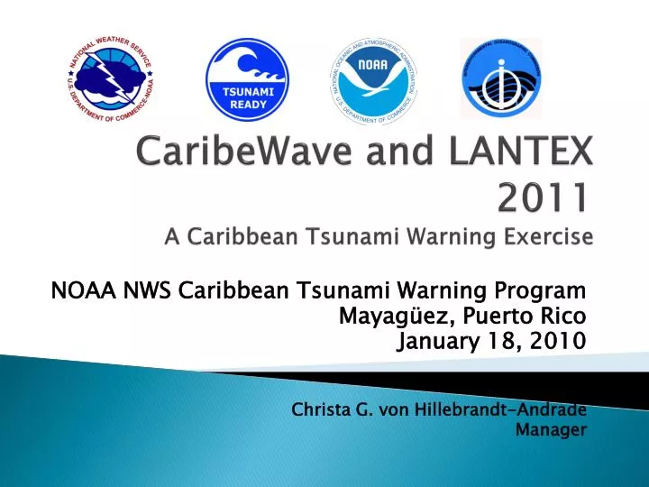 caribewave and lantex 2011 a caribbean tsunami warning exercise