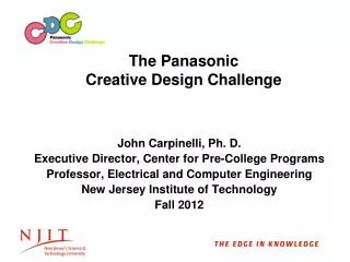 The Panasonic Creative Design Challenge