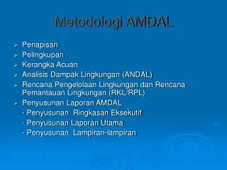 metodologi amdal