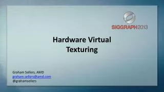 Hardware Virtual Texturing