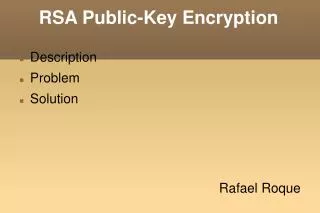RSA Public-Key Encryption