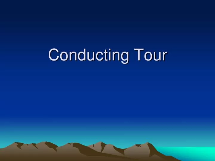 conducting tour