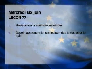 mercredi six juin