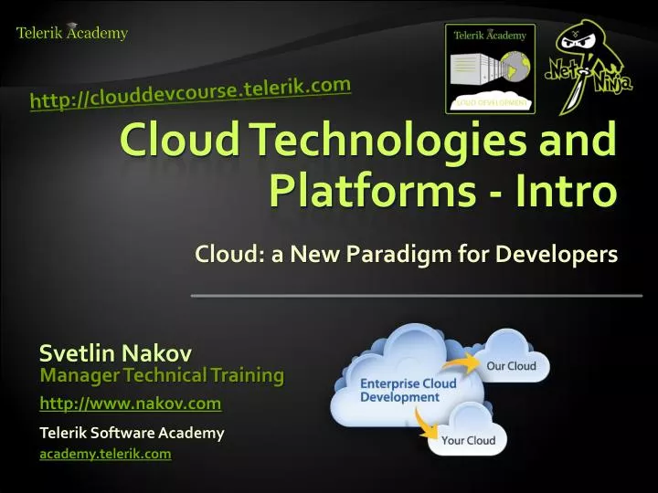 cloud technologies and platforms intro