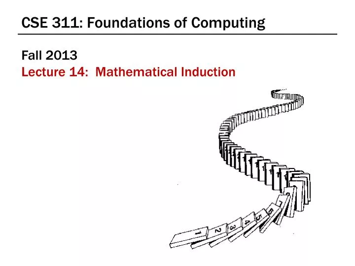 cse 311 foundations of computing