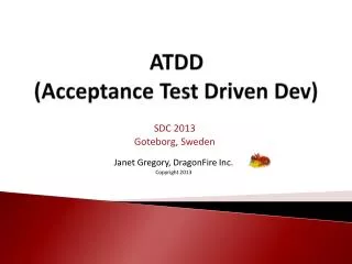 ATDD (Acceptance Test Driven Dev)