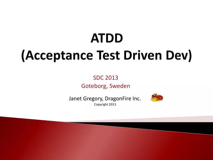 atdd acceptance test driven dev