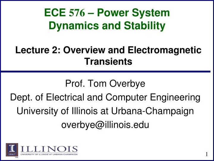 ece 576 power system dynamics and stability