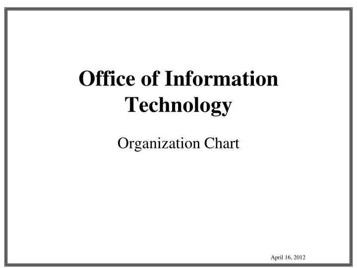 office of information technology