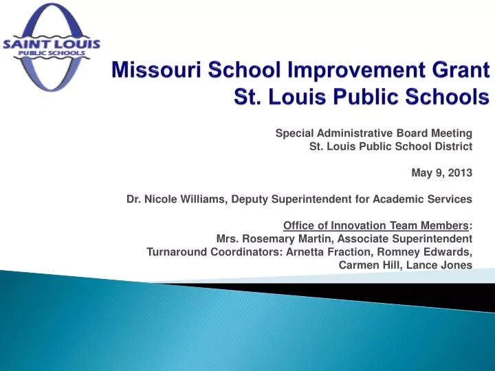 missouri school improvement grant st louis public schools