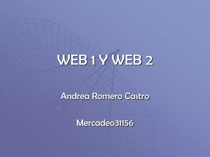 web 1 y web 2