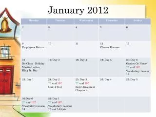 january 2012