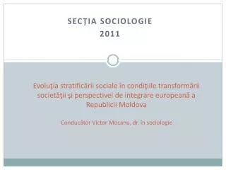 sec ia sociologie 2011