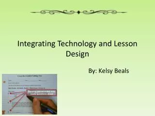 Integrating Technology and Lesson Design