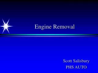 Engine Removal