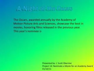 A Night at the Oscars