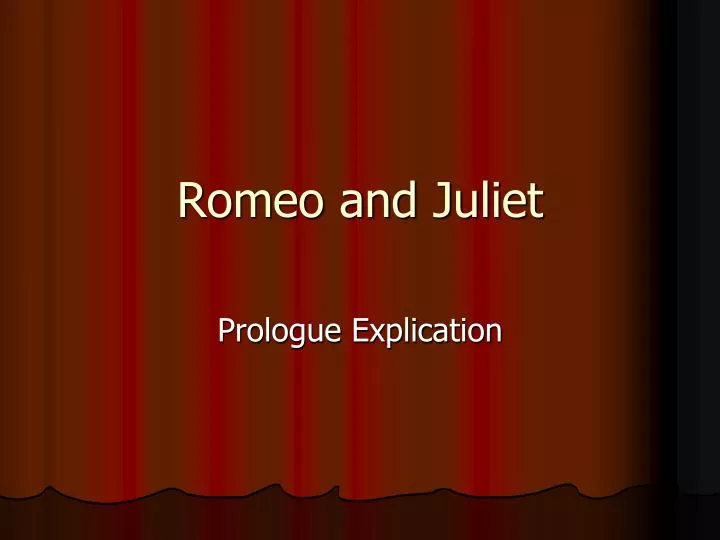 romeo and juliet