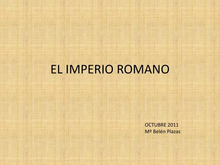 el imperio romano