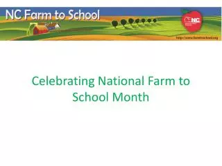 Celebrating National Farm to School Month