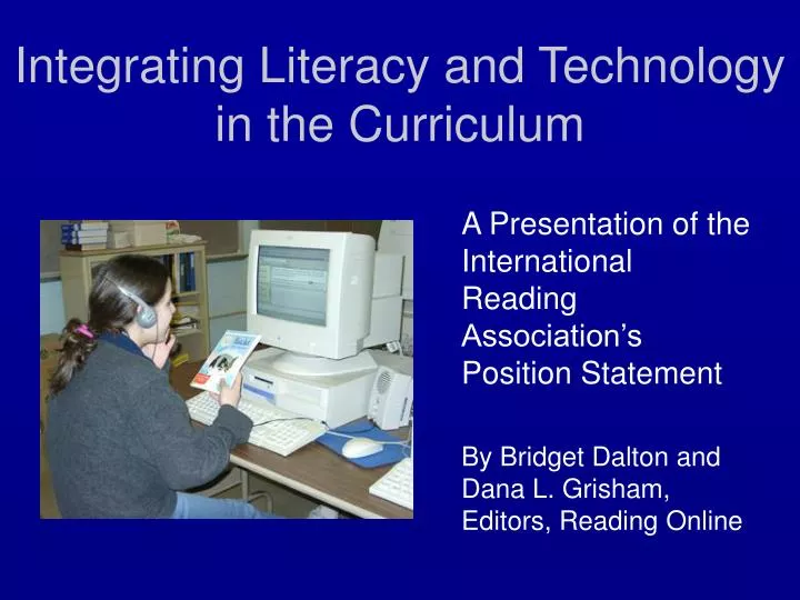 integrating literacy and technology in the curriculum