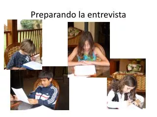 preparando la entrevista
