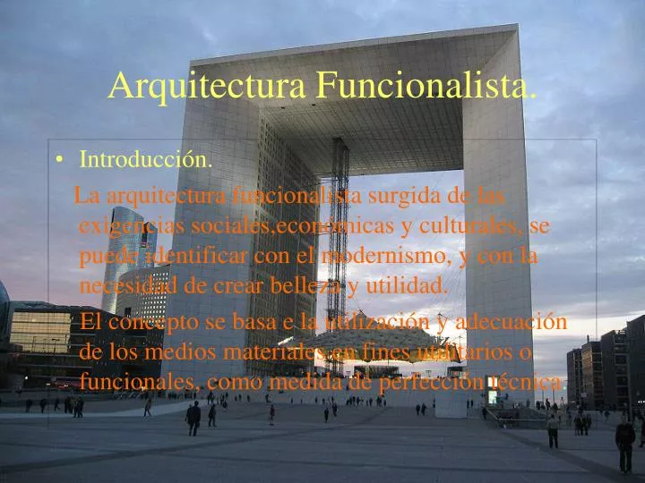 arquitectura funcionalista