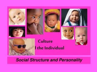 Culture and the Individual