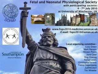 Fetal and Neonatal Physiological Society with participating societies 4 - 7 th July 2010