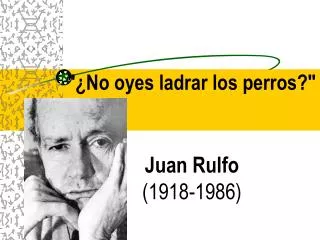 no oyes ladrar los perros