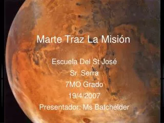 marte traz la misi n