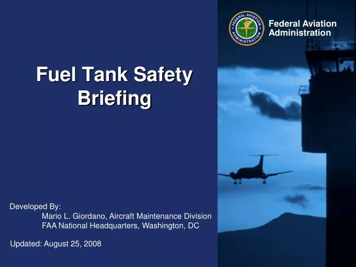 fuel tank safety briefing