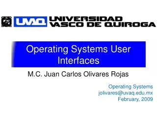 Operating Systems User Interfaces