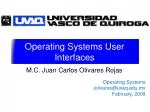 Operating Systems User Interfaces - slide 1
