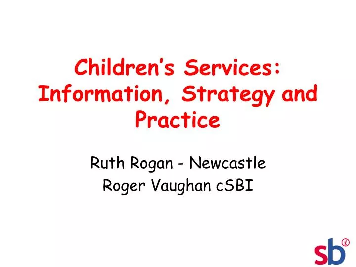 children s services information strategy and practice