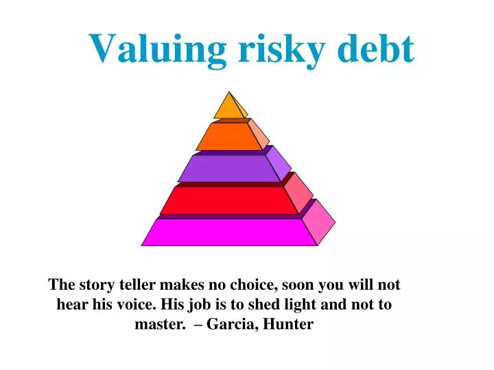 valuing risky debt