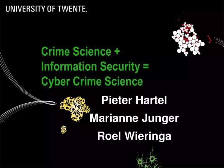 crime science information security cyber crime science