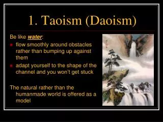 1. Taoism (Daoism)