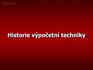 historie v po etn techniky