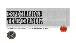 especialidad temperancia