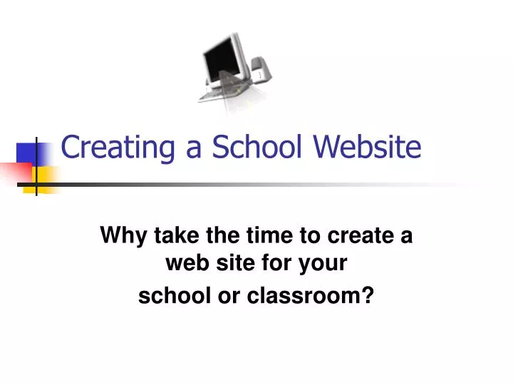 creating a school website
