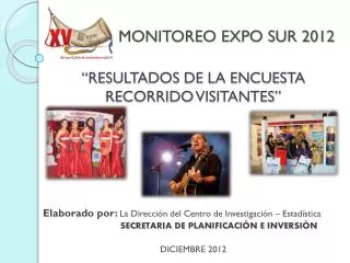 monitoreo expo sur 2012
