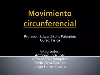movimiento circunferencial